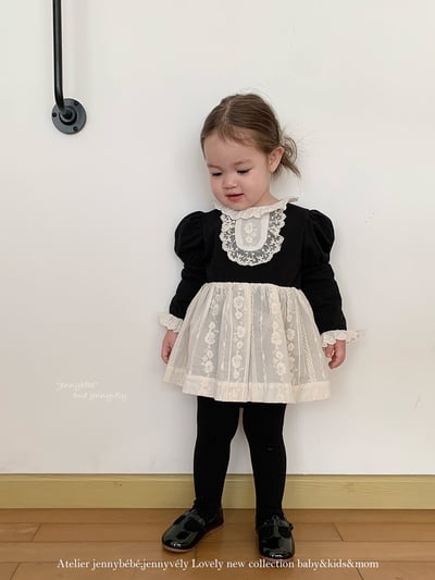 JE595｜(66cm-90cm) 英國風公主泡泡袖包屁衣10