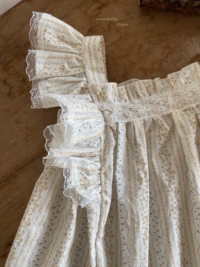 Anne Shirley28｜(1y-5y) 1色碎花荷葉飛袖洋裝6