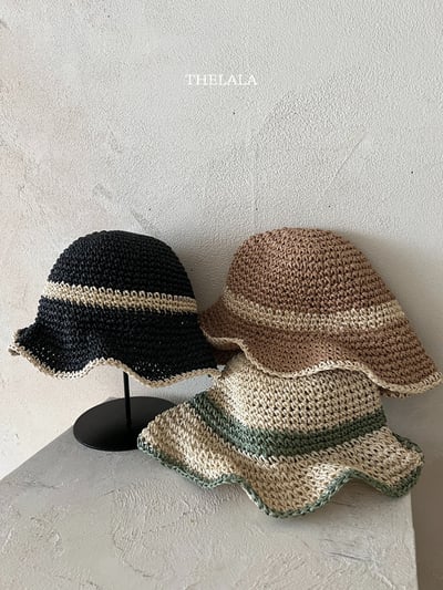 thelala07｜ (free) 夏季麻花波浪邊帽5