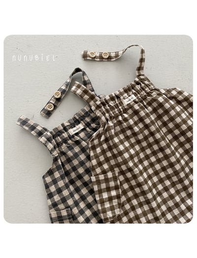 NUNU BIEL29｜(65-115cm) 棋盤格子褲3