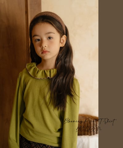 OREN37｜(85-120cm) 荷葉滾邊上衣13