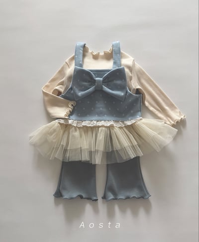 AOSTA36｜(6m-5y) 捲邊小喇叭褲23