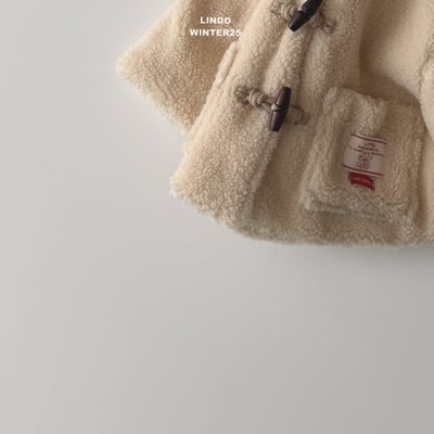 Lindo73｜(80cm-125cm) 牛角扣厚刷毛外套2