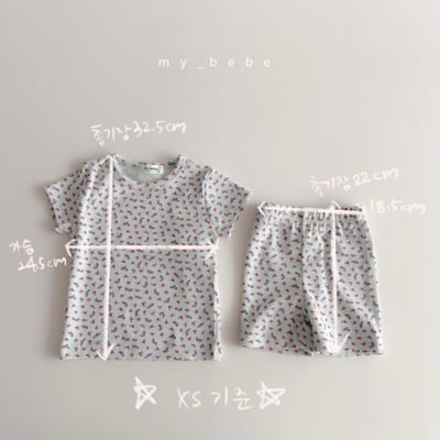 my_bebe23｜(80-120cm) 碎花家居服組10