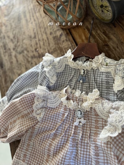 Marron14｜(1y-6y) 蕾絲花邊襯衫12