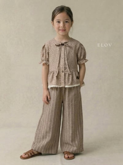 Mon petit16｜(73-118cm) 碎花裙擺公主袖襯衫6