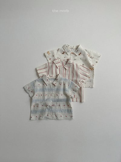 MiniRobe20｜(70-110) 印花口袋襯衫13