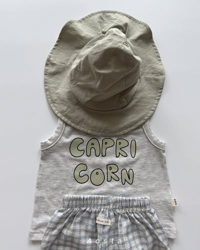 AOSTA57｜(6m-5y) 3款英文字母無袖背心10