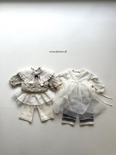 Bloom.b48｜(0m-24m/85cm-125cm) 蝴蝶結印花絎縫綁帶領圍7