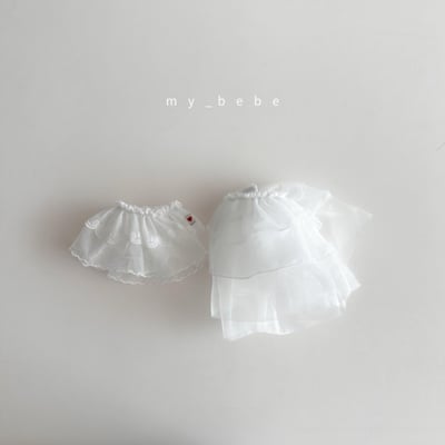 my_bebe25｜(80-120cm) 薄紗雙層裙7