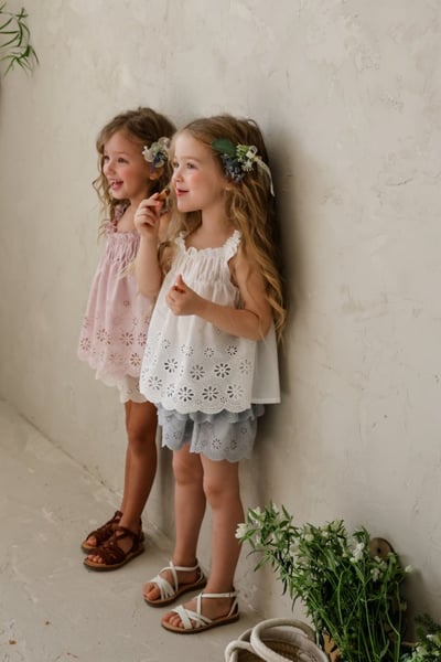 FLO10｜(75-140) 花邊鏤空細肩衣5