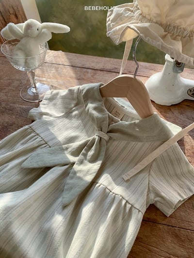 Bebe holic19｜(3m-18m) 水手條紋連身服14