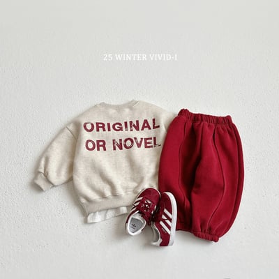 vivid94｜(78cm-125cm) 簡約英字休閒套裝7