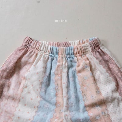 M-KIDS28｜(65-115cm) 印花縮口棉褲3