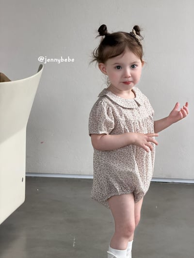 JE695｜(66-90cm) 田園碎花包屁衣6