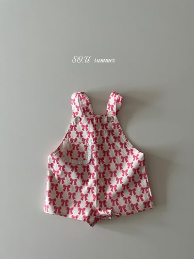 SO.U19｜(6m-4y) 蝴蝶結印花包屁扣吊帶褲11