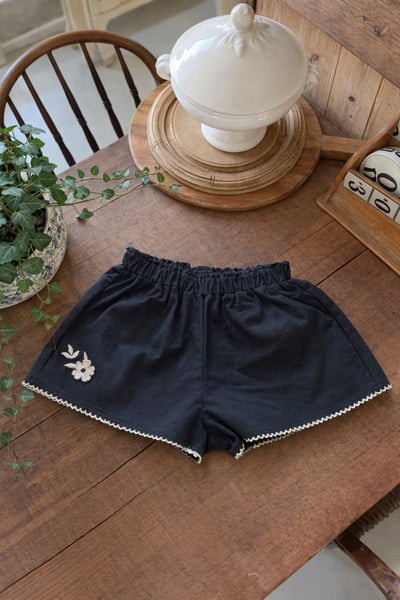 Marron26｜(1y-6y) 莉莉刺繡小花褲2