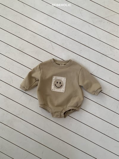 Bebe holic59｜(3m-18m) 微笑印花包屁衣7