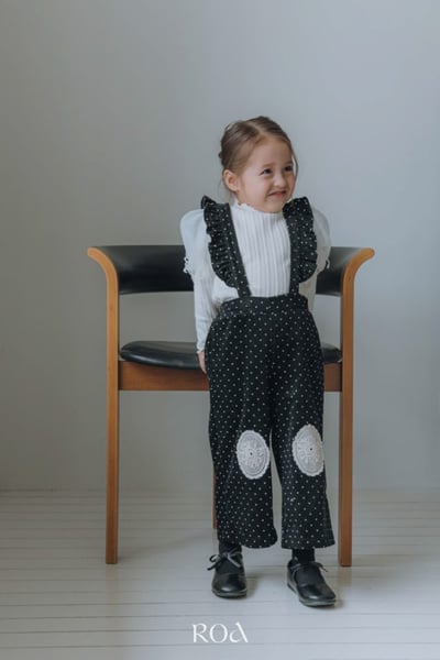 ROA29｜(80cm-120cm) 2色氣質點點吊帶褲11