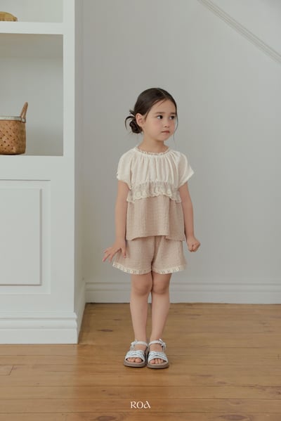 ROA01｜(6m-18m) 2色蕾絲撞色套裝13