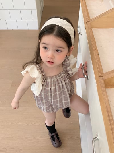 JE33｜(66-120cm) 格紋飛袖包屁衣/洋裝14