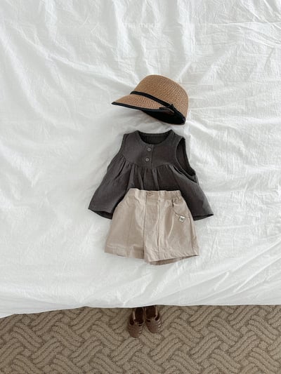 MiniRobe42｜(70-110) 印花傘狀無袖上衣10