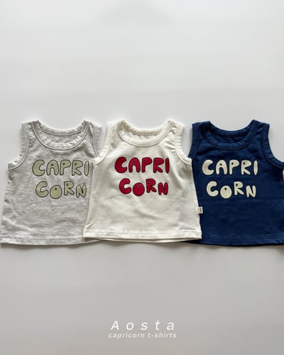 AOSTA57｜(6m-5y) 3款英文字母無袖背心1