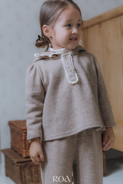 ROA24｜(80cm-120cm) 3色荷葉滾邊高領素色上衣14