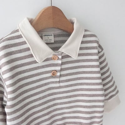 LEMONADE50｜(55cm-85cm) 2色有領條紋上衣11