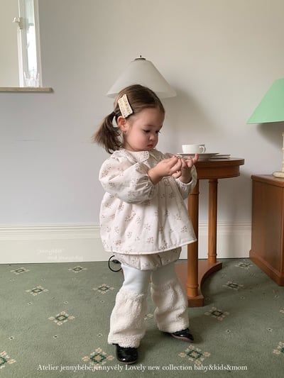 JE 651｜(73-100cm)  小花蕾絲包屁套裝20