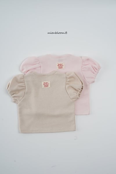 Bloom.b43｜(55cm-118cm) 派對小熊印花公主袖上衣10