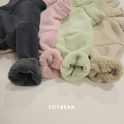 Soybean39｜(75cm-118cm) 刷毛拉鍊外套套裝2