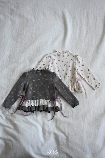 ROA22｜(80cm-120cm) 2色蕾絲蛋糕裙擺上衣1