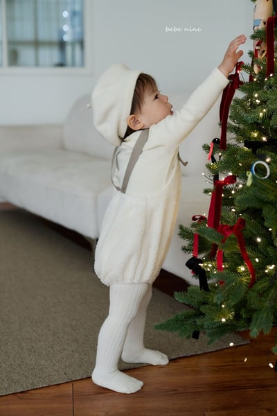 bebe nine03 (65cm-75cm) 2色刷毛吊帶包屁衣4