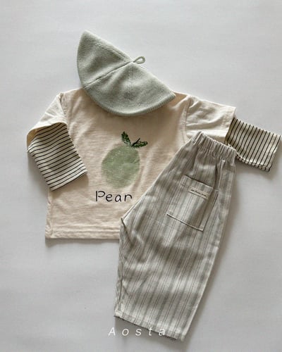 AOSTA01｜(6m-5y) 草莓梨子假兩件式上衣12