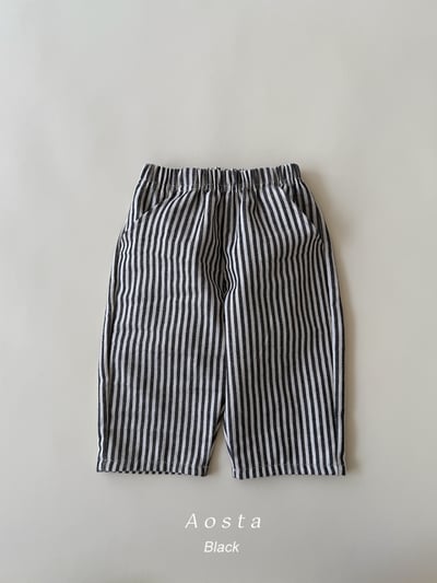 AOSTA17｜(6m-5y) 線條直筒長褲4