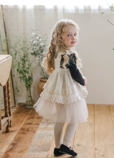 FLO19｜(75-135cm) 3色夢幻薄紗內搭褲裙23