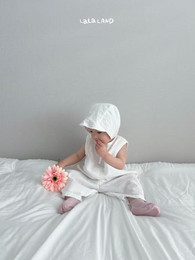 lala land36｜(3m-18m) 2色綁帶帽11