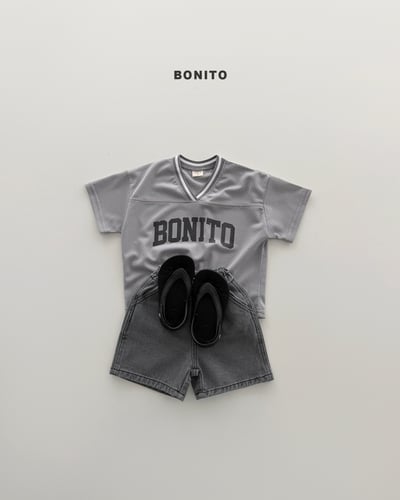 Bonito33｜(75cm-125cm) 2色V領洞洞籃球衣6