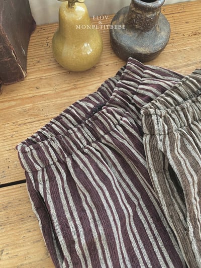 Monpetitbebe06｜(70cm-110cm) 線條直筒長褲14