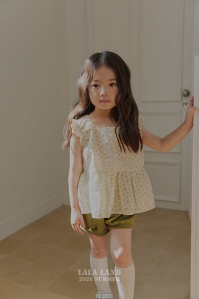 lala land49｜(75-120cm) 2色荷葉無袖背心15