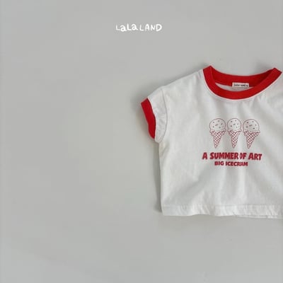 lala land05｜(3m-18m) 2色冰淇淋印花上衣18