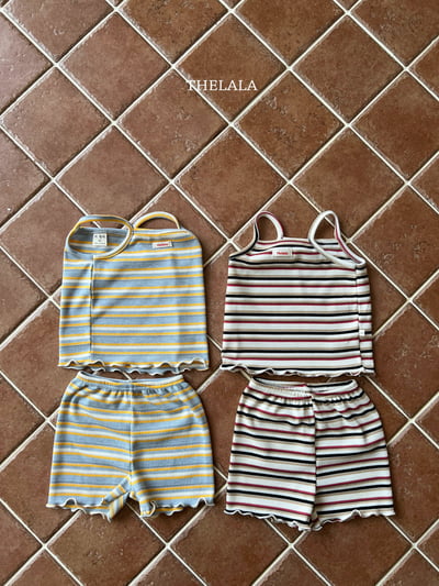 thelala35｜ (70-115) 條紋細肩套裝1