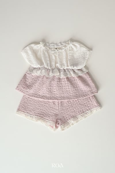 ROA01｜(6m-18m) 2色蕾絲撞色套裝8