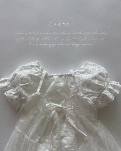 AOSTA59｜(Free) 蕾絲露肩連身裙3