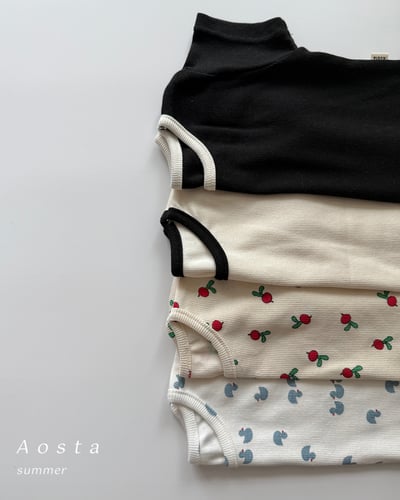 AOSTA43｜(6m-5y) 4款夏季羅紋短袖上衣3