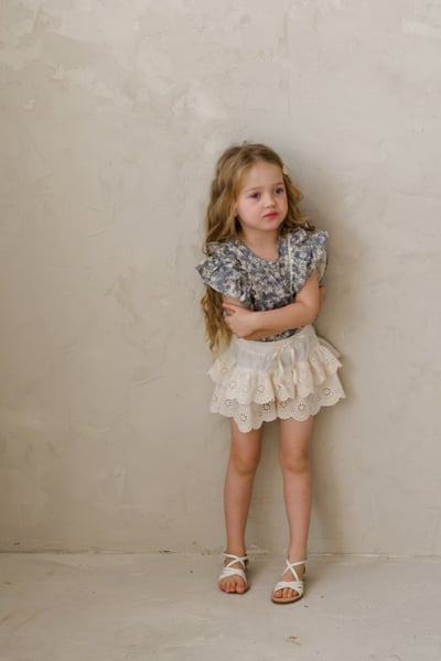 FLO11｜(75-140) 蕾絲鏤空蛋糕褲裙8