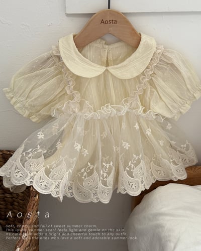 AOSTA58｜(6m-5y) 2款翻領泡泡袖上衣13