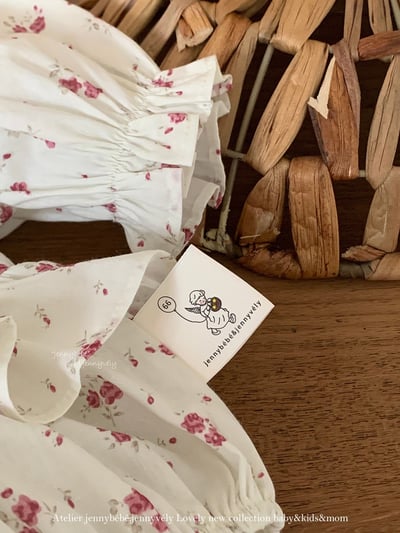 JE556｜(66-90cm) 荷葉邊層次包屁衣22