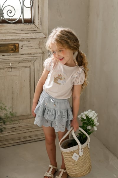 FLO12｜(75-140) 兔兔公主袖上衣7